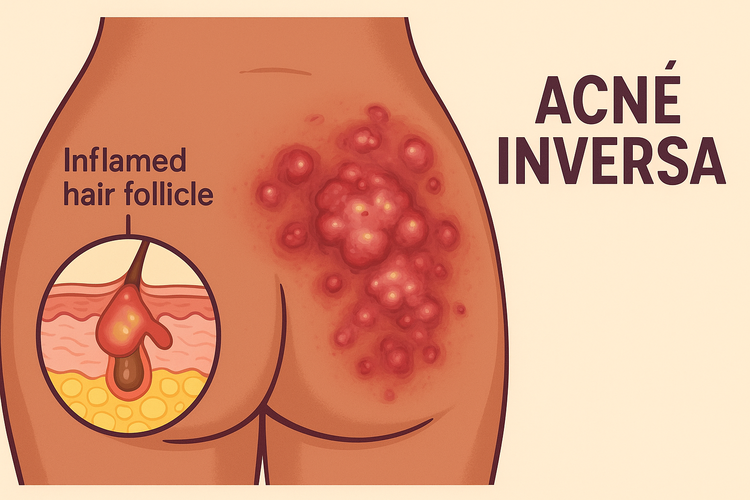 Hoe kom je van ontstoken haarzakjes af (acne inversa)