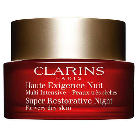 clarins restorative night dry skin