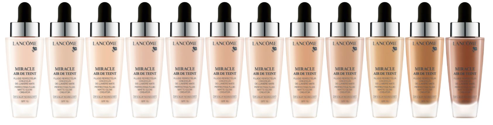 lancome miracle air de teint kleuren