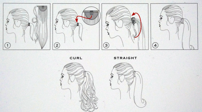 balmain catwalk ponytail instructions