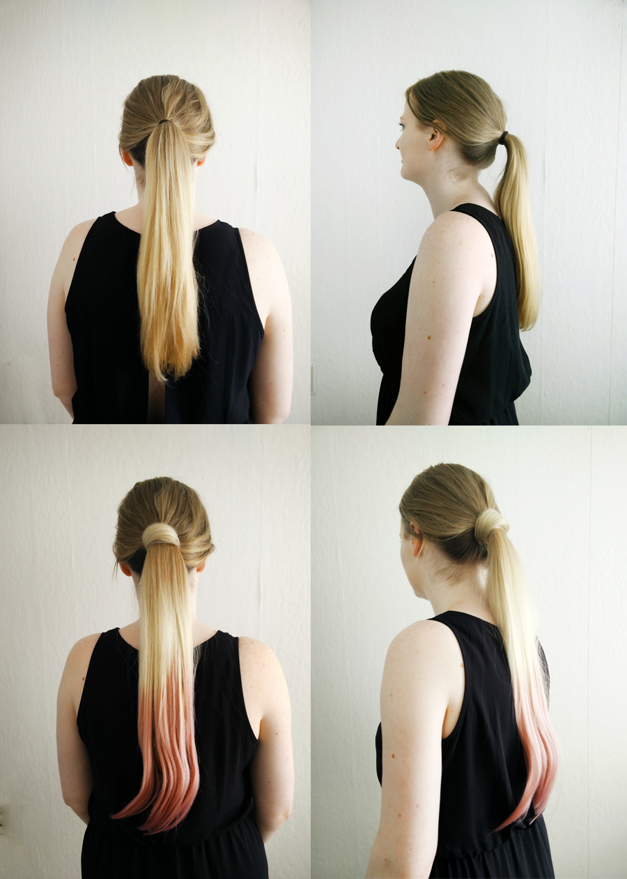 voor en na foto's balmain catwalk ponytail