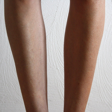 Honey Bronze Tinted Leg Mist Voor en Na
