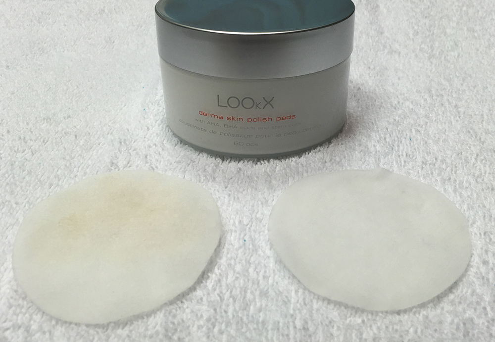 Lookx Derma Skin Polish Pads Schoon en Gebruikt