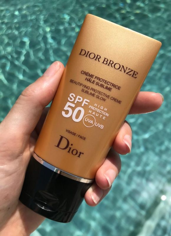 dior bronze beautifying protective creme sublime glow spf 50