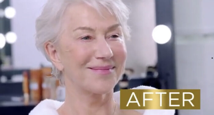 helen mirren age perfect loreal