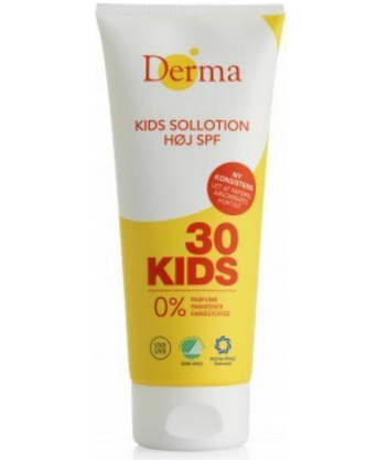 Derma zonnelotion spf 30 zonder parfum voor kids en bij eczeem