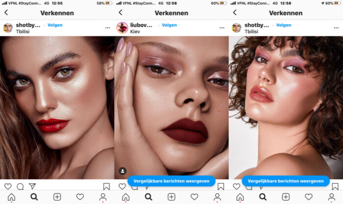 strobing bronze look