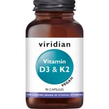 Viridian Vegan vitamine D3 + K2