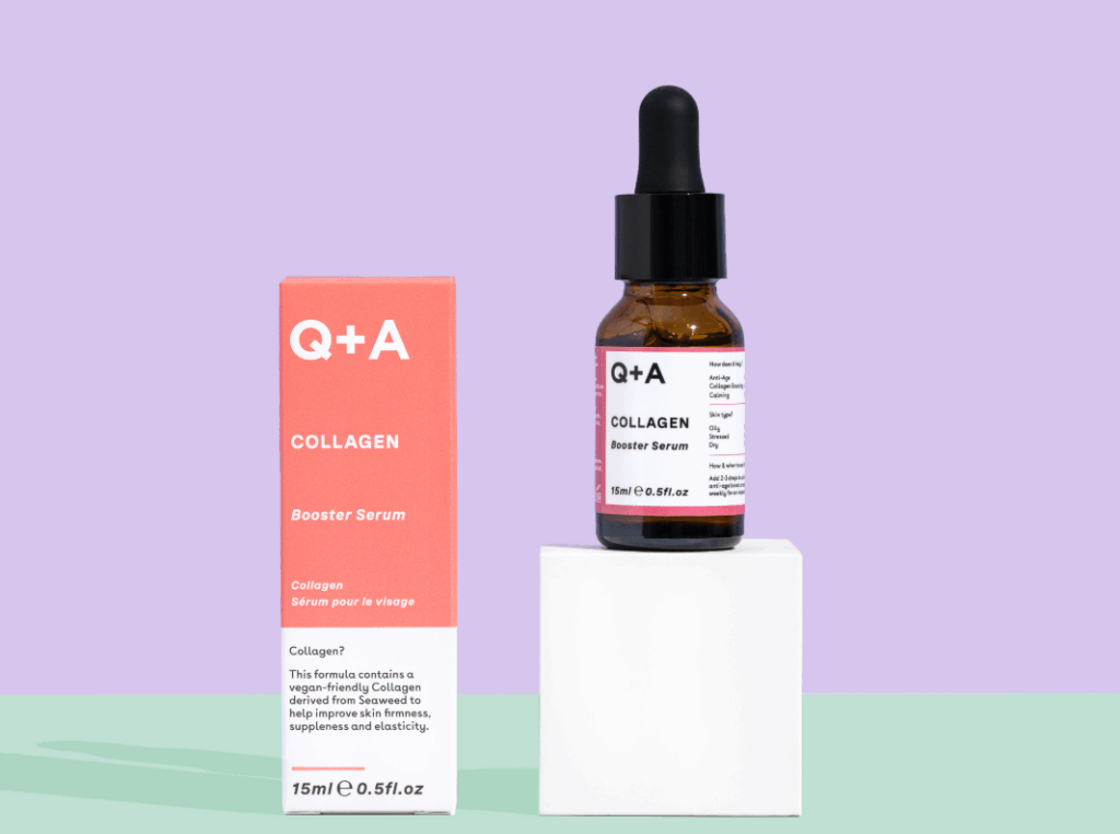 Q+A skincare collageen booster serum