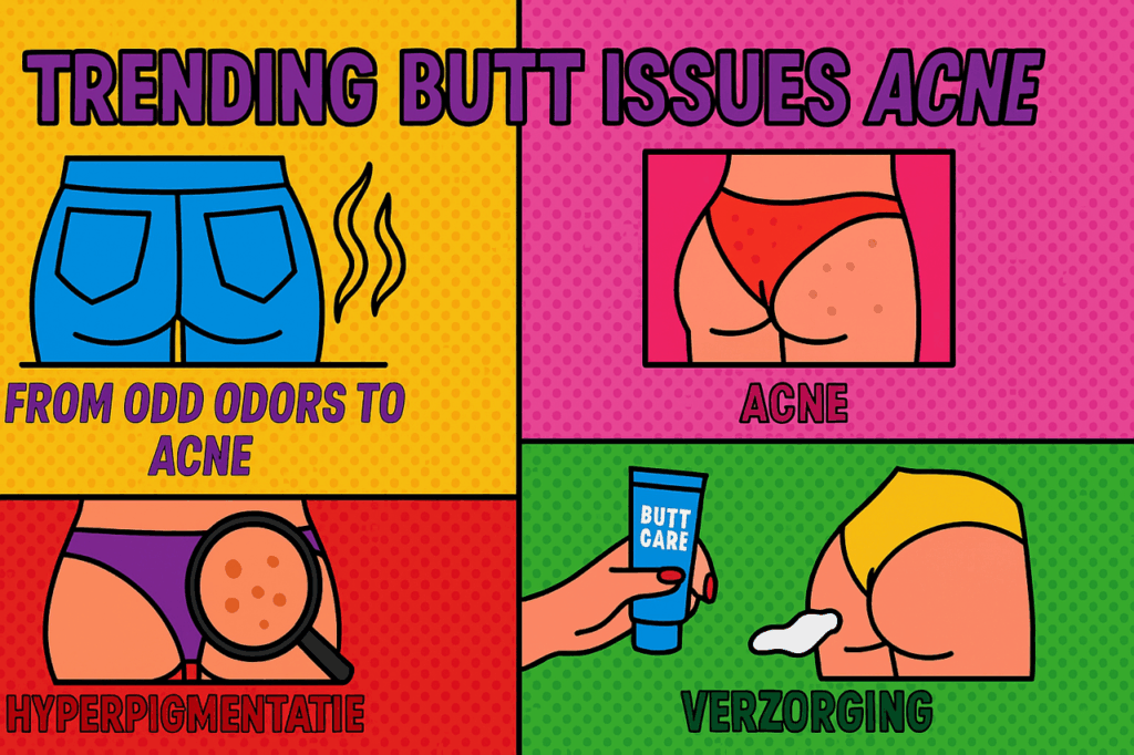 butt issues vreemde geur en acne