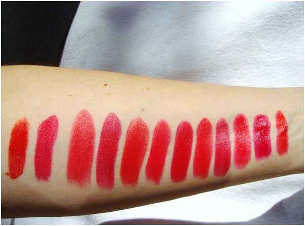 rode lipstick met direct licht